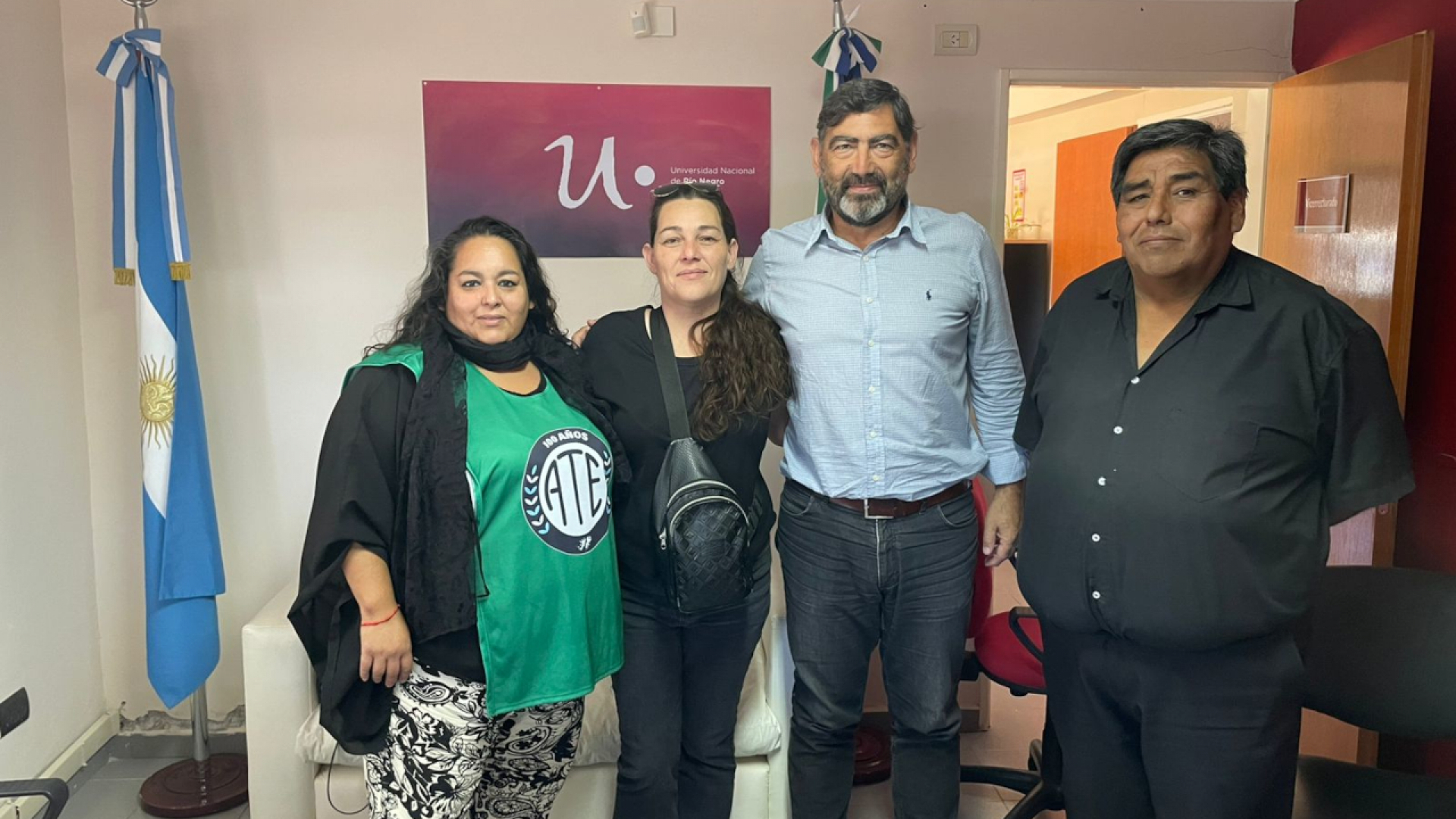 Firma de convenio de cooperación entre ATE y la Sede Atlántica