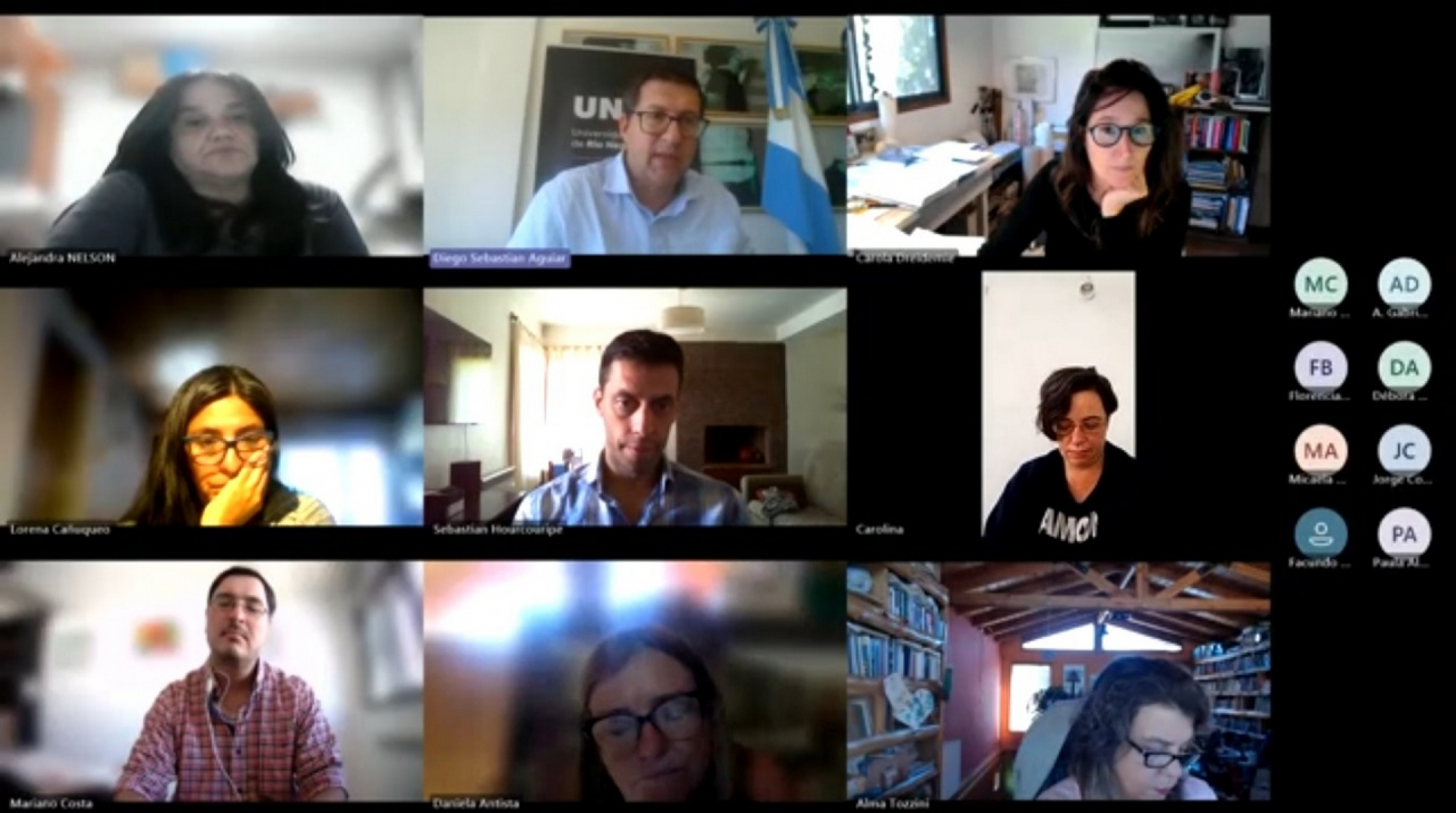 Sesionó el Consejo de Docencia, Extensión y Vida Estudiantil de la Sede Andina