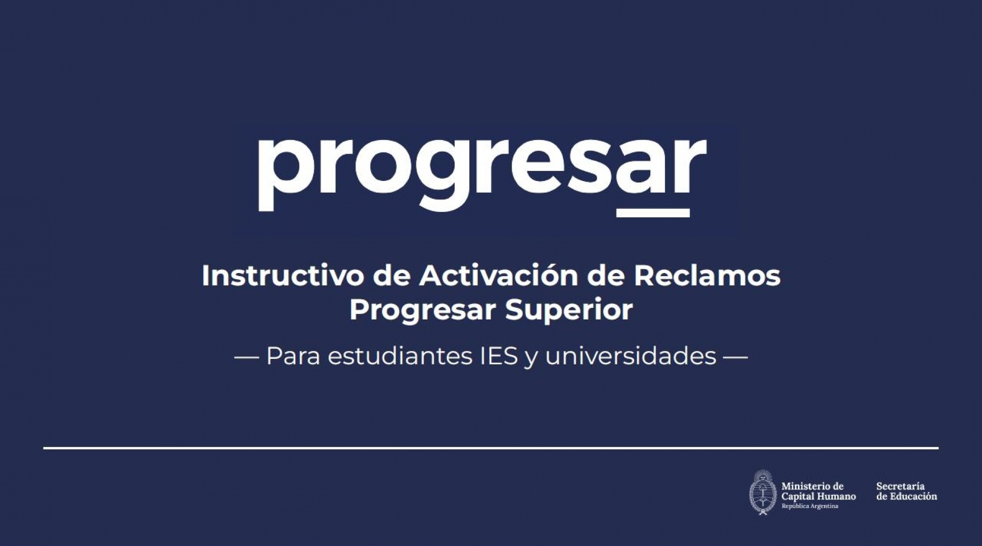 Becas Progresar – Etapa de Reclamos