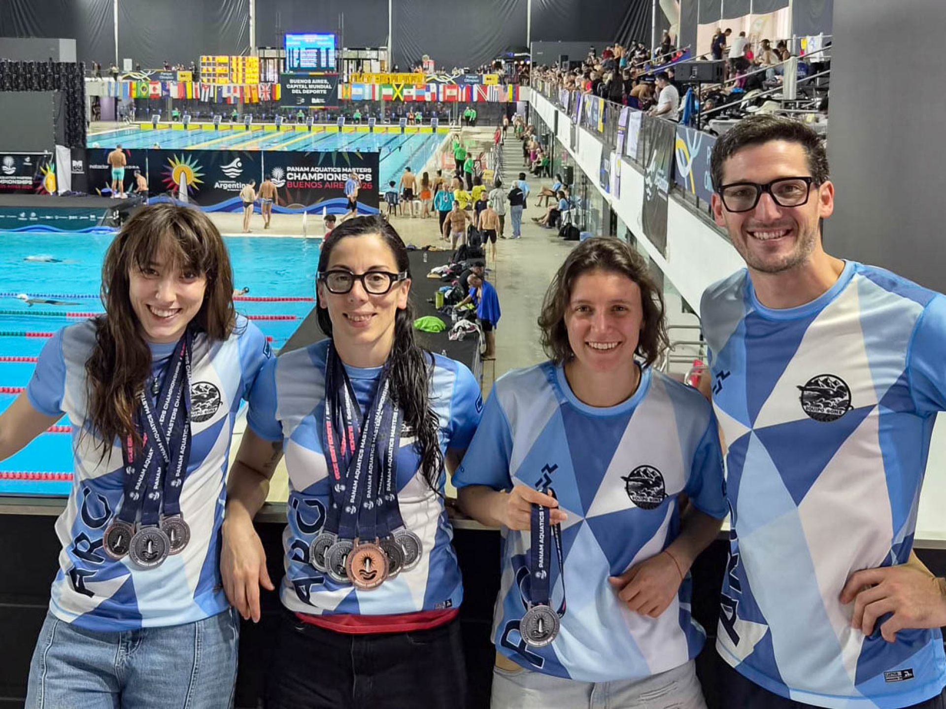 Una investigadora y una egresada de la UNRN se destacaron en el Panamericano Máster de Natación